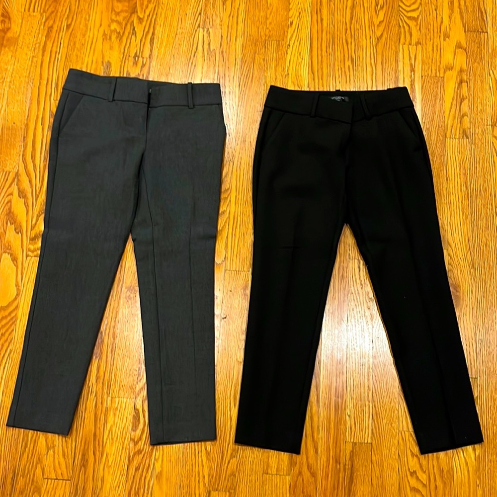 Ann Taylor Dress Pants (Two Pairs: Black & Dark Gray)